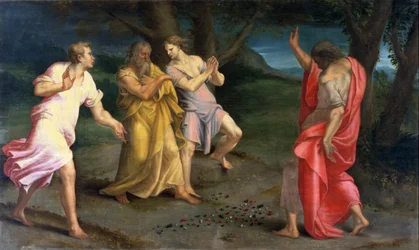 St. Johannes verwandelt Stöcke und Steine in Juwelen